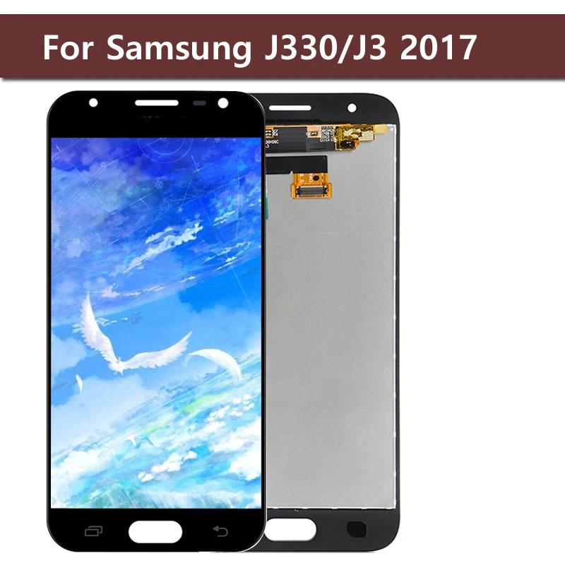 Ｚ  J3 2017 LCD, J330F J330 ÷ LCD + ġ ũ Ÿ  ü ǰ, 100%  ۵